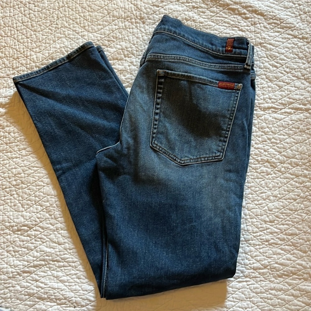 Womens 7 for all mankind distressed denim